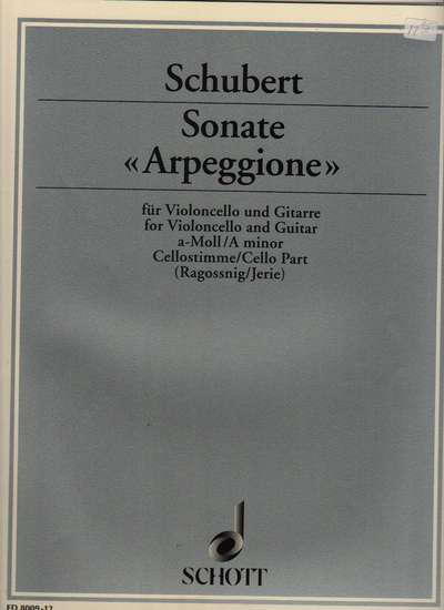 photo of Sonate Arpeggione, a-Moll, D 821