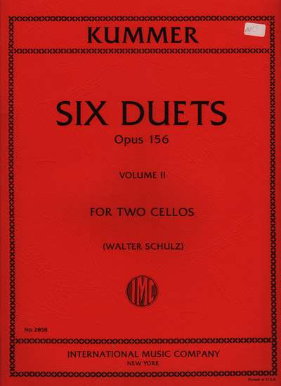 photo of Six Duets, Opus 156, for Two Cellos, Volume II