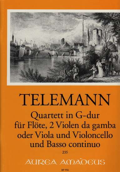 photo of Quartet in G-dur für Flöte, 2 Violen da gamba und Basso continuo TWV 43:G12