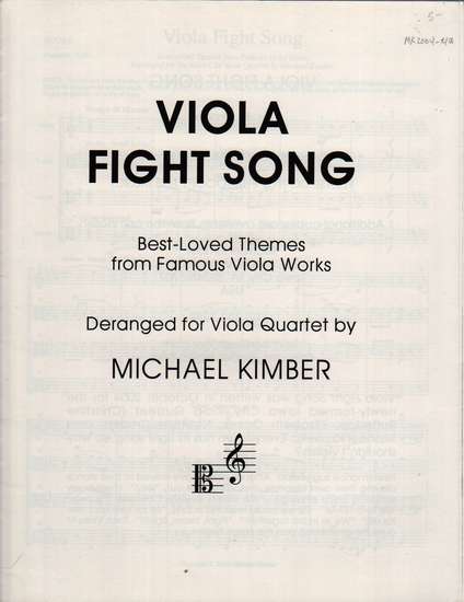 photo of Viola Fight Song, Best -Loved Themes from Famous Viola Works