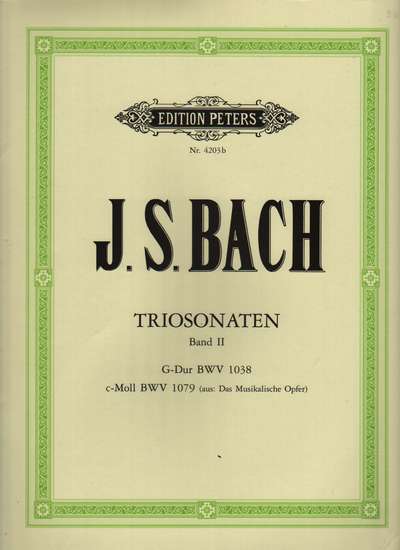 photo of Triosonaten, Band II, G-Dur BWV 1038, c-moll BWV 1079
