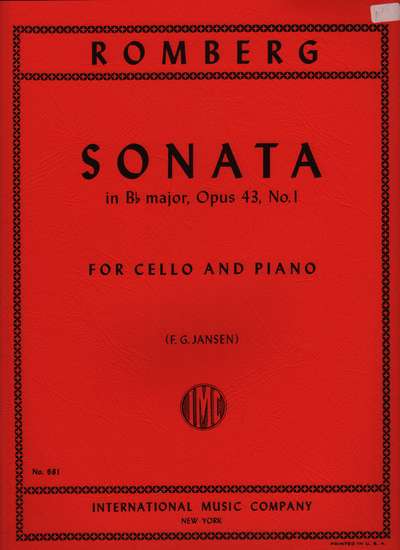 photo of Sonata in B flat Major, Opus 43, No. 1