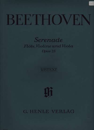photo of Serenade, Flöte, Violine und Viola, Opus 25