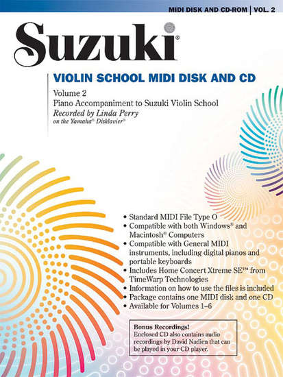 photo of Suzuki Violin School, Vol. 2, Midi Disc and CD, Linda Perry on Yamaha Disklavier