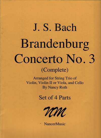 photo of Brandenburg Concerto No. 3 (Complete) Arranged for String Trio