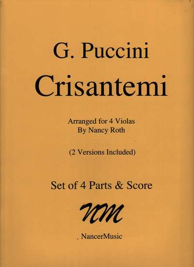 photo of Crisantemi, 2 versions adapted for 4 violas