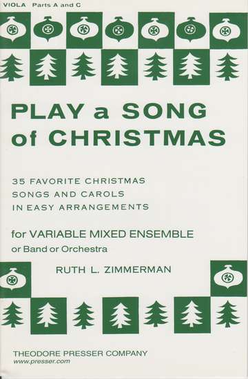 photo of Play a Song of Christmas, 35 Favorite Christmas Songs, Viola Parts A and C