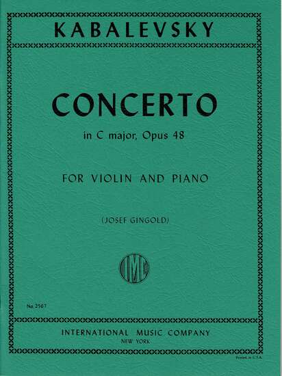photo of Concerto in C major, Opus 48 for Violin and Piano