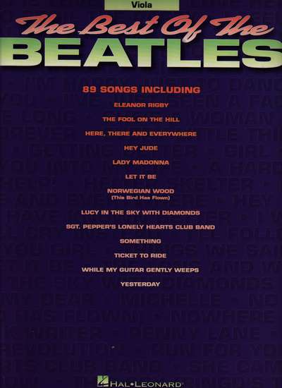 photo of The Best of the Beatles, 89 songs for viola