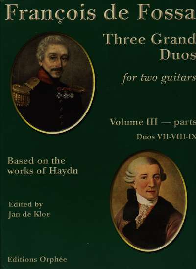 photo of Three Grand Duos for two guitars based on works of Haydn, Vol. III, parts