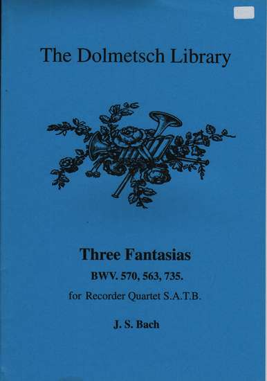 photo of Three Fantasias, BWV 570, 563, 735