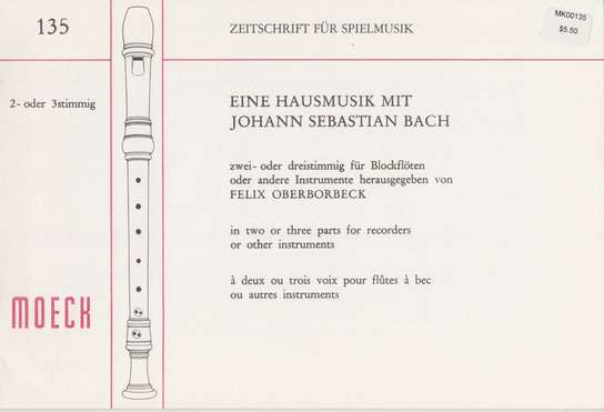 photo of Hausmusik mit Johann Sebastian Bach, 9 short pieces