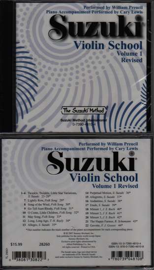 photo of Suzuki Violin School, Vol. 1 Revised, Preucil, CD