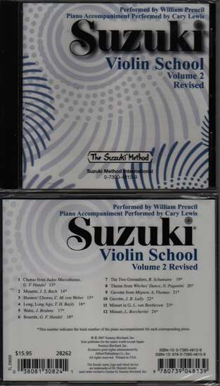 photo of Suzuki Violin School, Vol. 2, Revised, Preucil, CD