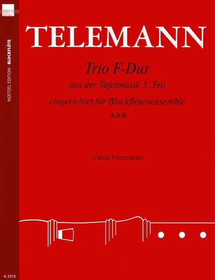 photo of Trio F Major from Tafelmusik 3 TWV 42:D5 transposed