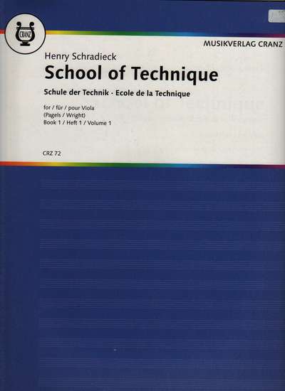 photo of The School of Technics, Book 1 for Viola