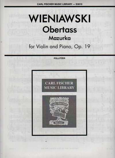photo of Obertass Mazurka for Violin and Piano, Op. 19