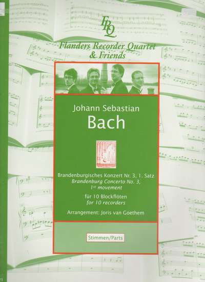 photo of Brandenburg Concerto no. 3, 1st Movement,  BWV 1048 Parts
