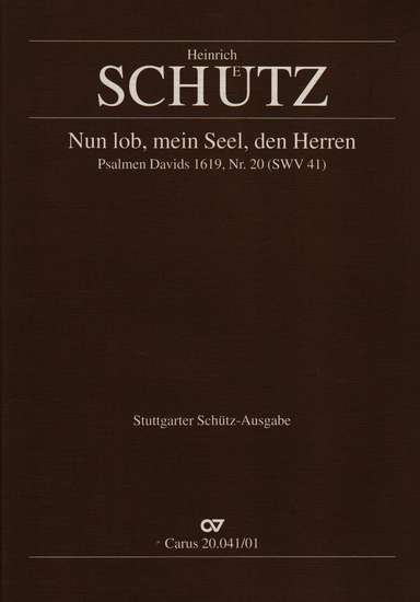photo of Nun lob, mein Seel, den Herren, SWV 41, Score