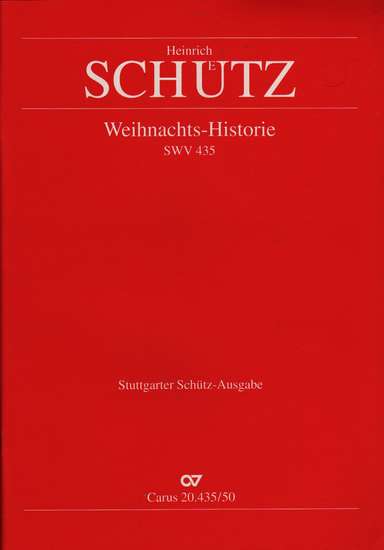 photo of Weihnachts-Historie, Christmas History, SWV 435, score