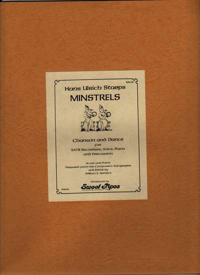 photo of Minstrels, Chanson and Dance, score and parts set
