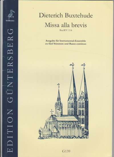 photo of Missa alla brevis BuxWV 114, for instrumental ensemble 
