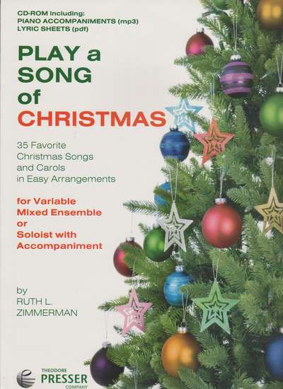 photo of Play a Song of Christmas, 35 Christmas Songs, CD Rom, mp3, pdf lyrics