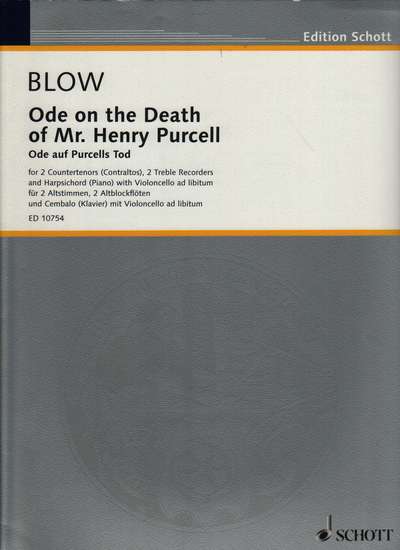 photo of Ode on the Death of Mr. Henry Purcell