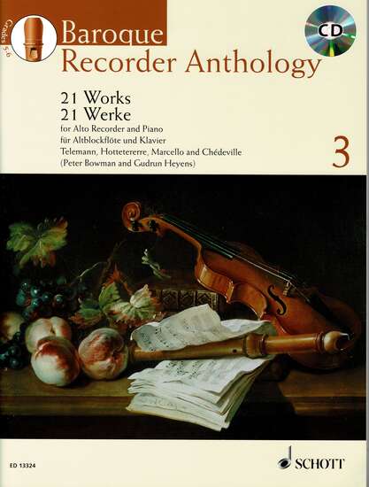 photo of Baroque Recorder Anthology, Vol. 3, 21 Works, CD, Alto