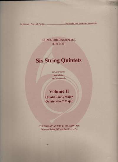 photo of Six String Quintets, Volume II, Quintet 3 in G Major, Quintet 4 in C Major