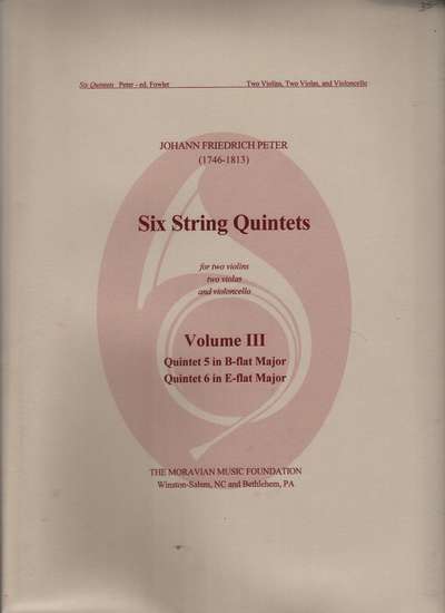 photo of Six String Quintets, Volume III, Quintet 5 B flat Major, Quintet 6 E flat Major