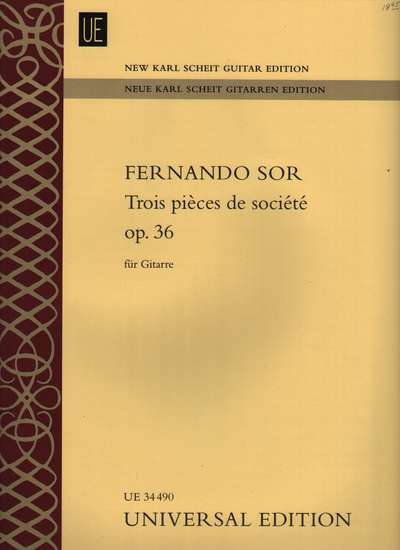 photo of Trois pieces de societe, op. 36