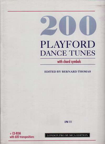 photo of 200 Playford Dance Tunes with chord symbols, with CD Rom