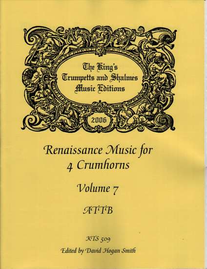 photo of Renaissance Music for 4 Crumhorns, Volume  7