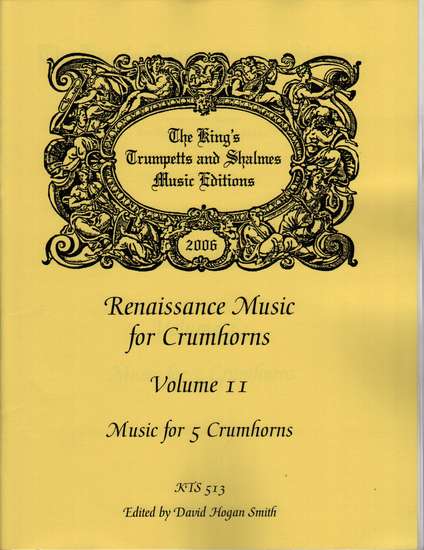 photo of Renaissance Music for 5 Crumhorns, Volume 11