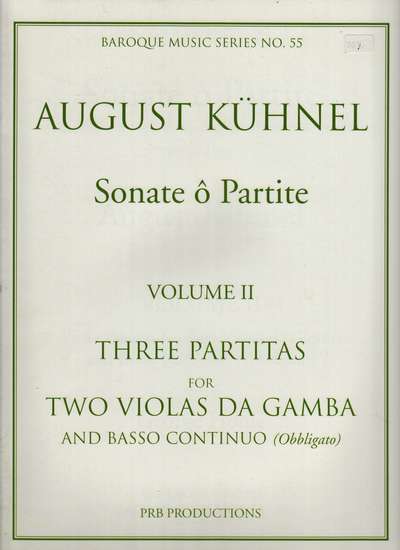 photo of Three Partitas a 2, Vol. II: IV a min., V Serenata c dorian, VI Echo C Maj.