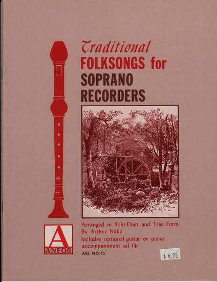 photo of Traditional Folksongs for Soprano Recorders