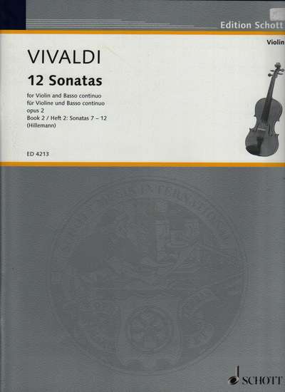 photo of 12 Sonatas Opus 2, Volume 2: Sonatas 7-12