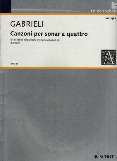 photo of Canzoni per sonar a quattro, La Spiritata, Seconda, Terza, Quarta, score