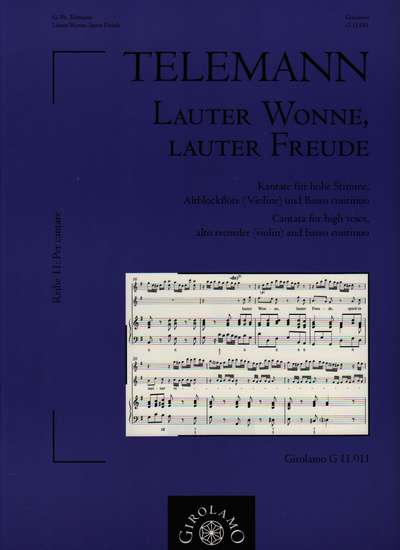 photo of Lauter Wonne, Lauter Freude TWV 1:1040