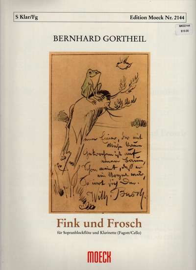 photo of Fink und Frosch, Finch and Frog