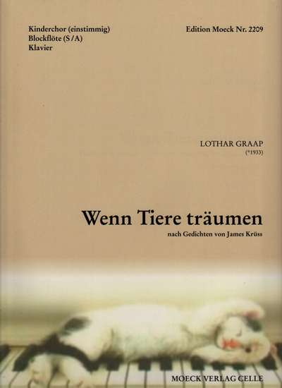 photo of Wenn Tiere traumen, If Animals Dream, German text