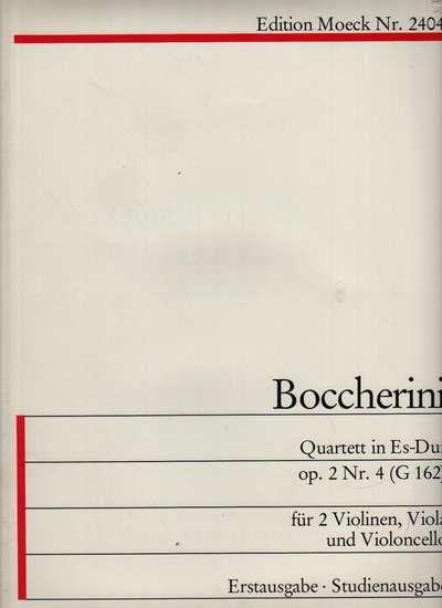 photo of Quartett in Es Dur, Op. 2, No. 4(G162) Parts