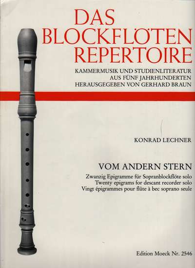 photo of Vom andern Stern, From another Star, 20 epigrams (modern technique)