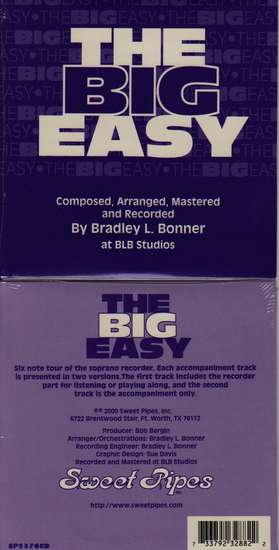 photo of The Big Easy, Six note tour of the soprano recorder, CD
