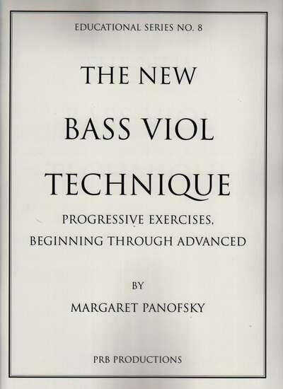 photo of The New Bass Viol Technique, Progressive Exercises Beginning through Advanced