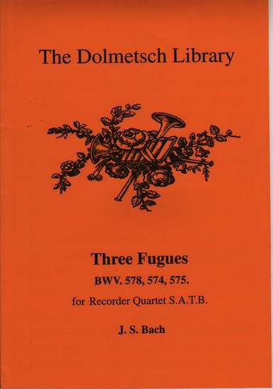 photo of Three Fugues, BWV 578, 574, 575