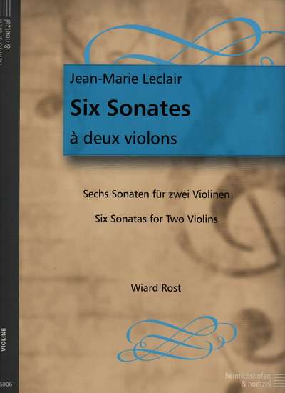 photo of Six Sonatas for Two violins, Op. 3
