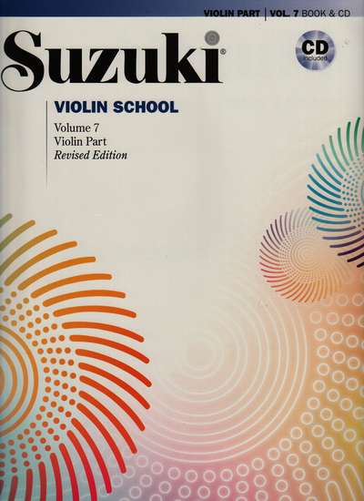 photo of Suzuki Violin School, Vol. 7, Revised, Preucil, Book and CD 2014