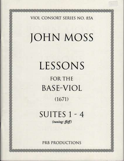 photo of Lessons for the Base-Viol, Vol. 1 ffeff tuning, Suites 1-4